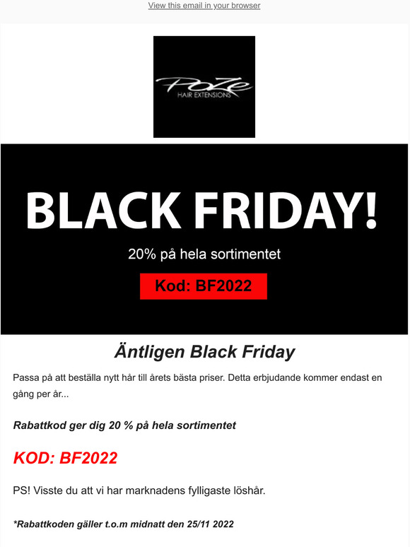 BLACK FRIDAY ÄR IGÅNG!