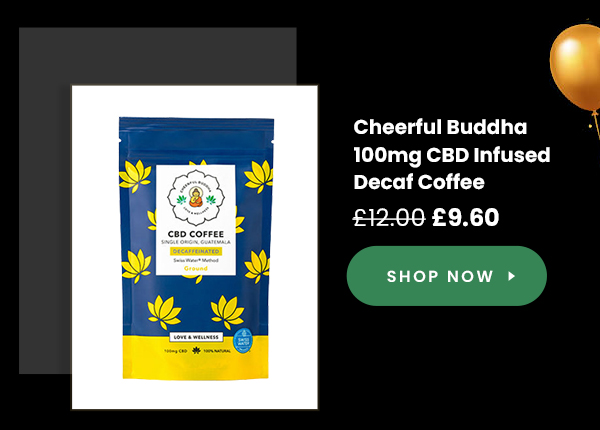 Cheerful Buddha 100mg CBD Infused Decaf Coffee