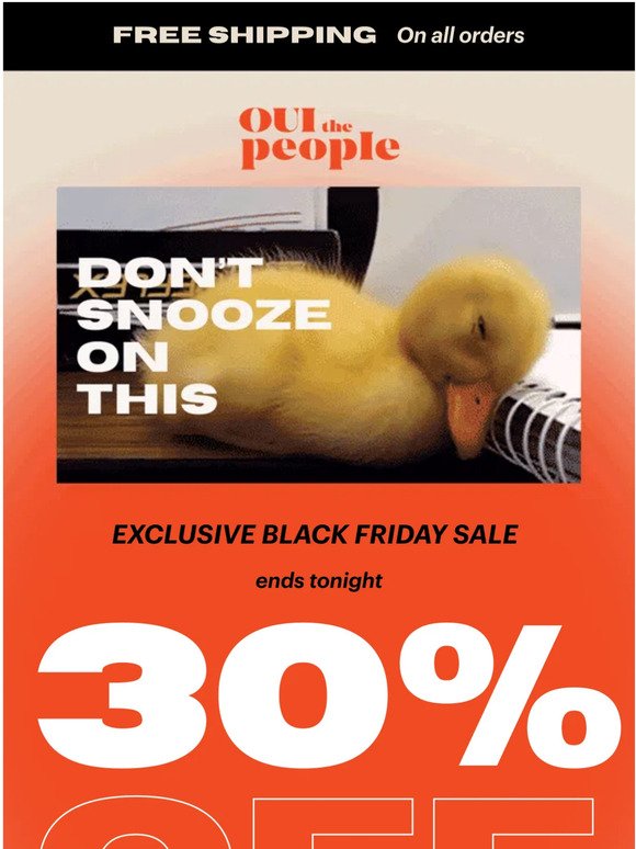 Wake Up to 30% Off