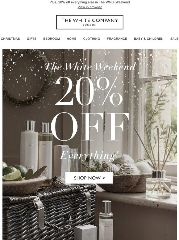 20% off Winter fragrance, gift sets, hampers and more...