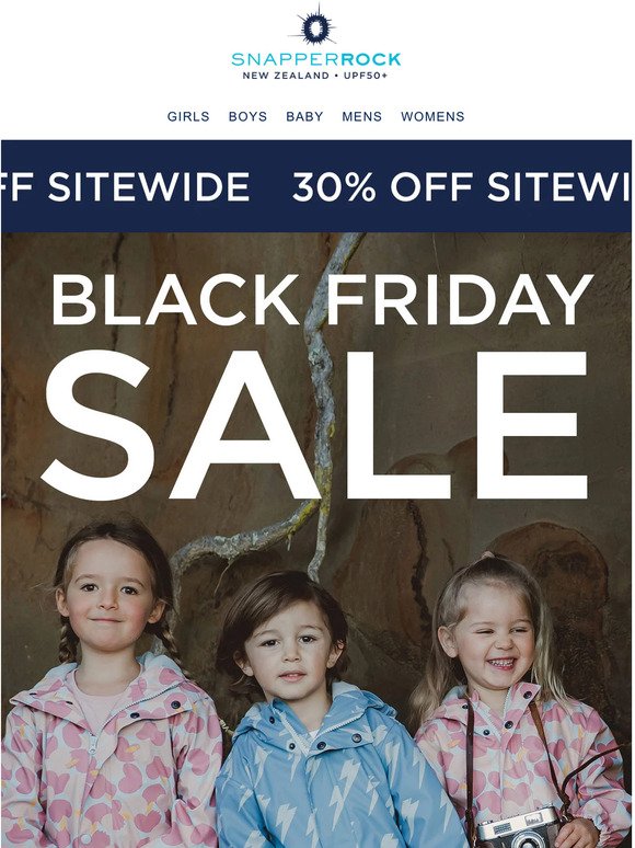 30% Off Black Friday Sale ☀️
