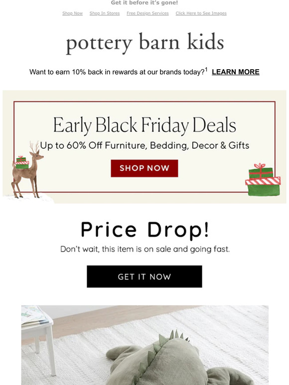 Pottery Barn Kids Remember this? It’s on S A L E (+ Our BIGGEST Sale