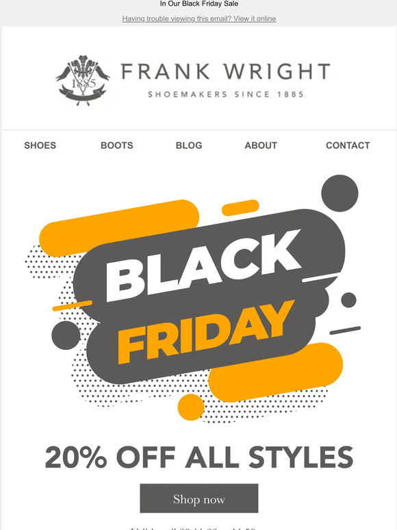 20% Off ALL Styles