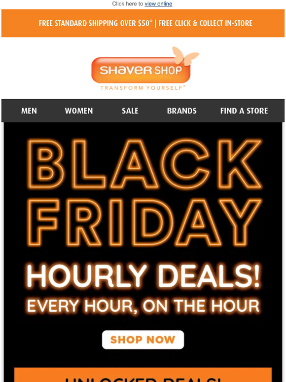 Shaver Shop (AU) ⏱ Black Friday Hourly Deals Continue! New Deals
