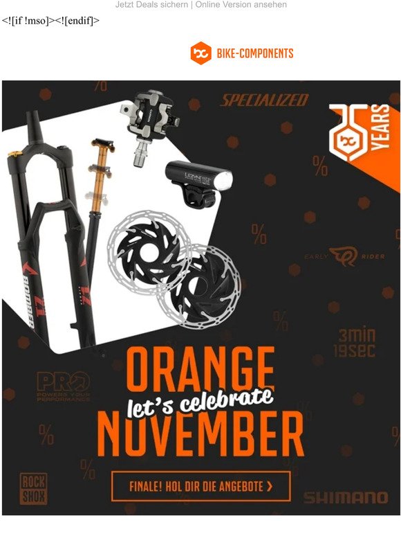 🏁 Orange November Finale: Entdecke top Jubiläumsrabatte ›