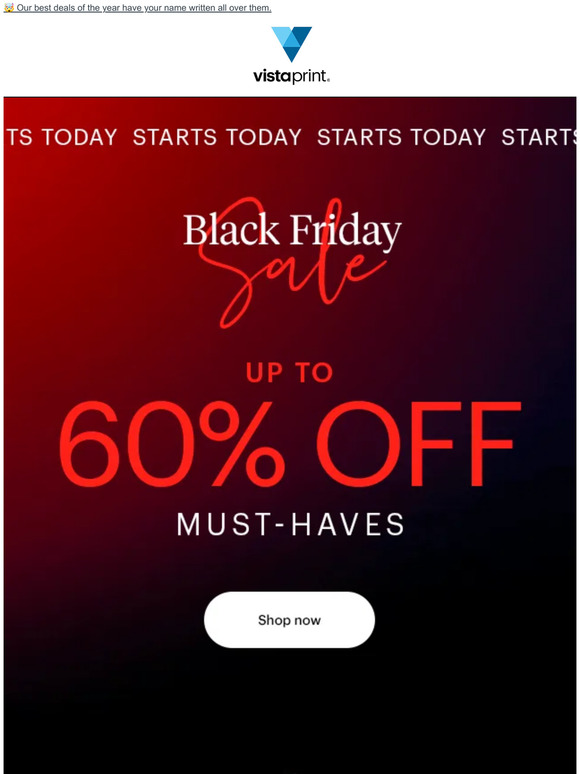 [Black Friday] Up to 60% off must-haves