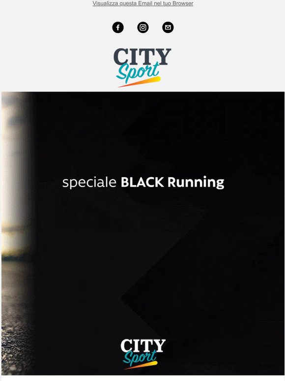 Black RUNNING 🖤 fino al 30% OFF