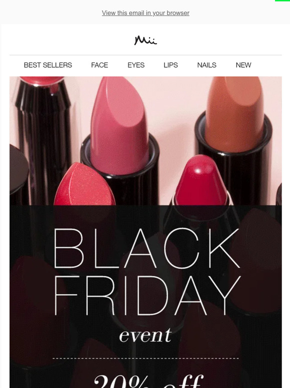 20% OFF sitewide: Black Friday event starts NOW