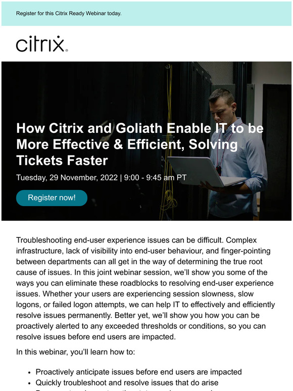 You are invited to the Citrix-Goliath webinar