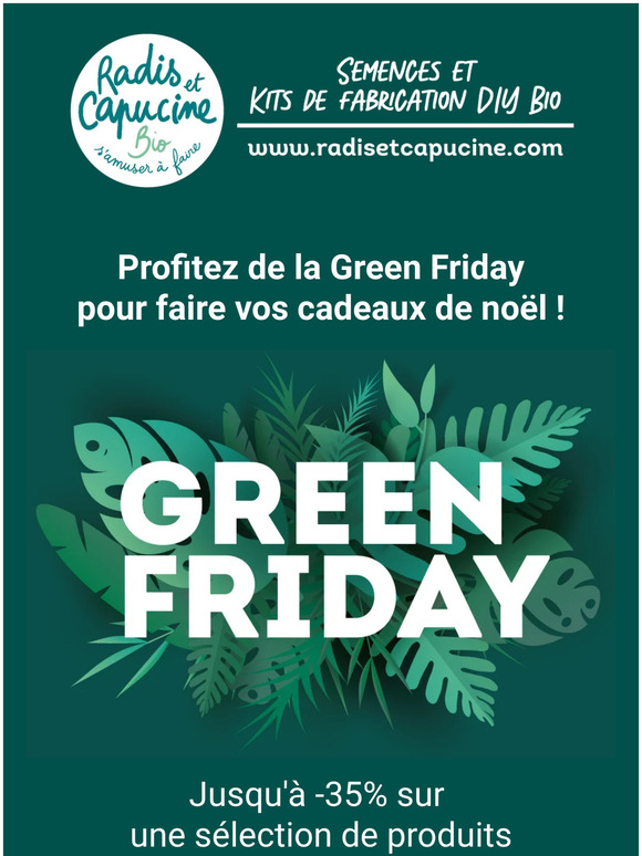 Green Friday : jusqu'à -35% sur une sélection avant Noël