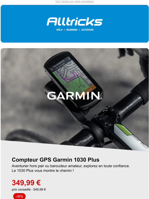 Gps velo garmin edge 1030 - Large Choix sur Alltricks