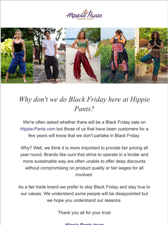 Why don't we do Black Friday?