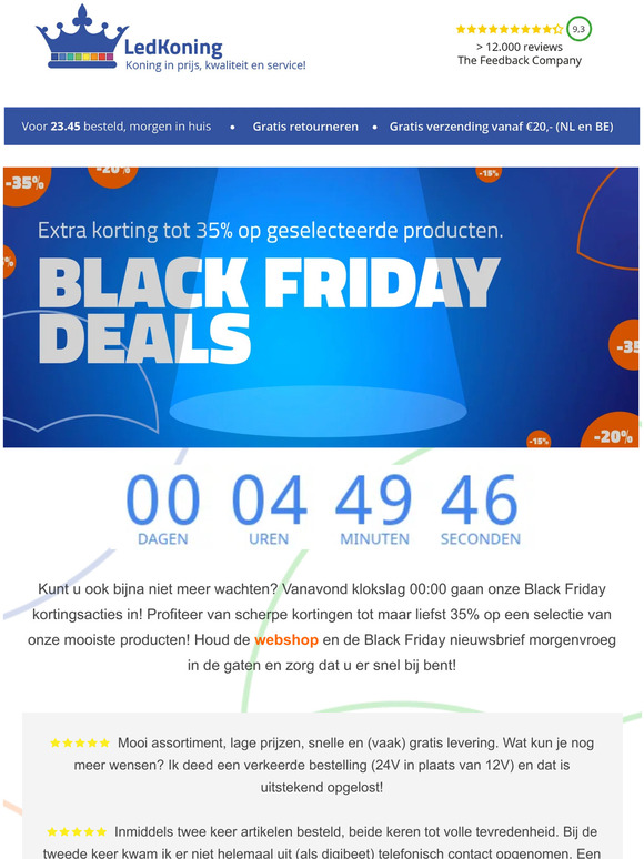 Het aftellen naar Black Friday is begonnen!