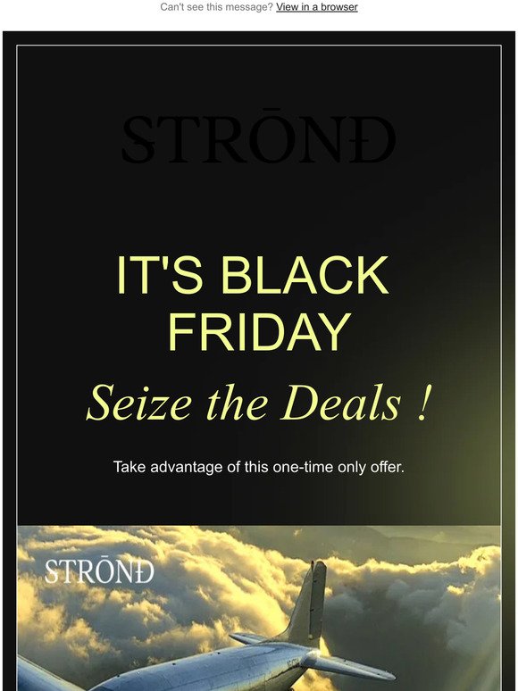 It's Black Friday - Seize the Deal