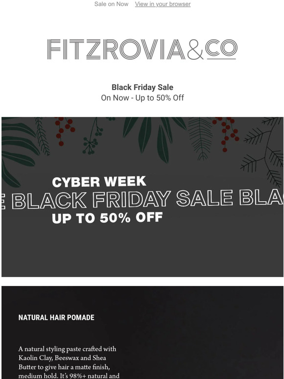 Black Friday Sale:  Up to 50% Off!