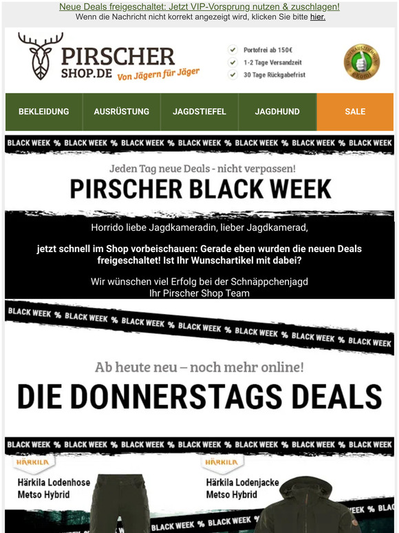 💥 𝗕𝗟𝗔𝗖𝗞 𝗪𝗘𝗘𝗞 💥 Die Donnerstag-Deals sind da!