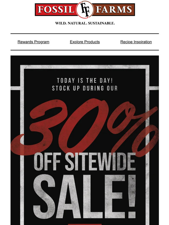 30% off Sitewide