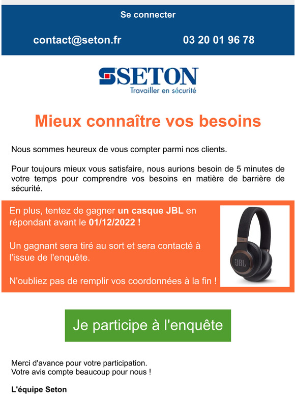 Répondez à notre sondage et tentez de gagner un casque JBL