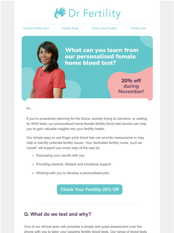 Dr Fertility Fertility testing Your questions answered Milled