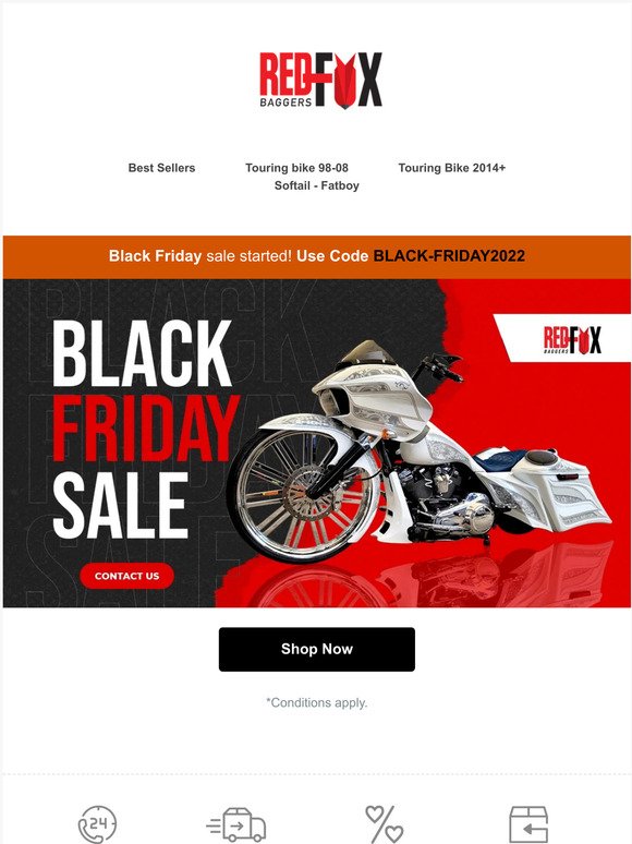 Black Friday Deals start now! up to 25% off bagger kits