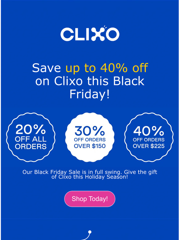 Clixo 🚨 Clixo’s biggest sale of the year! Milled