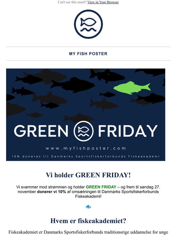 GREEN FRIDAY - Støt Danmarks unge lystfiskere 🐟