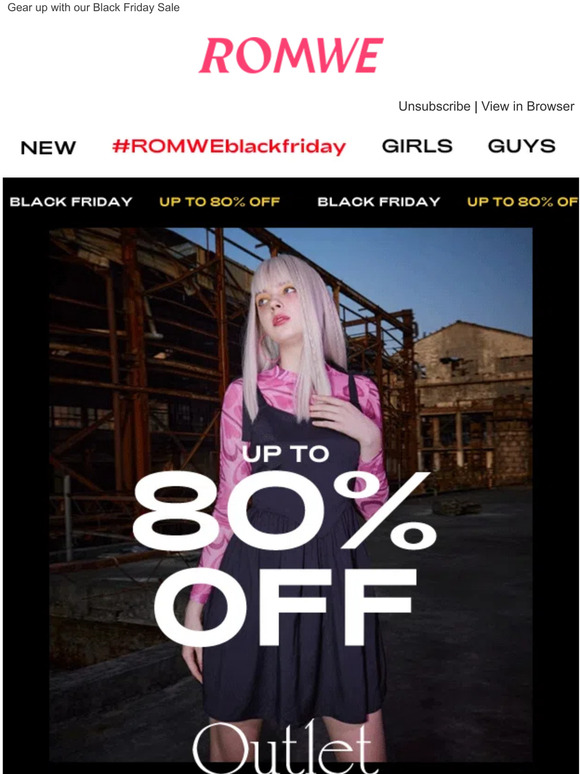 Black Friday: Up to 80% OFF!