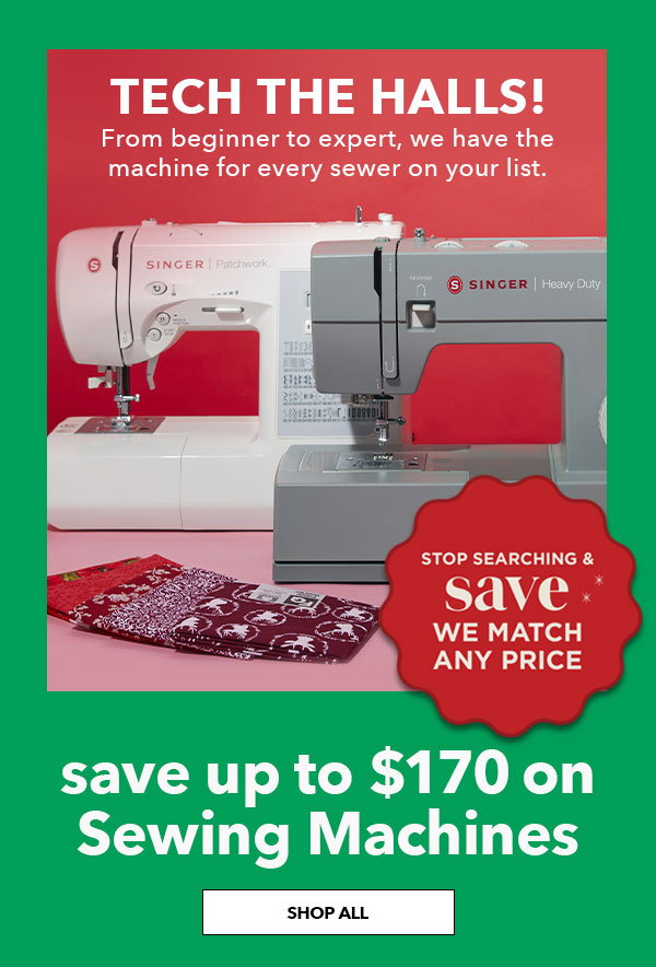 Save up to $170 Sewing Machines