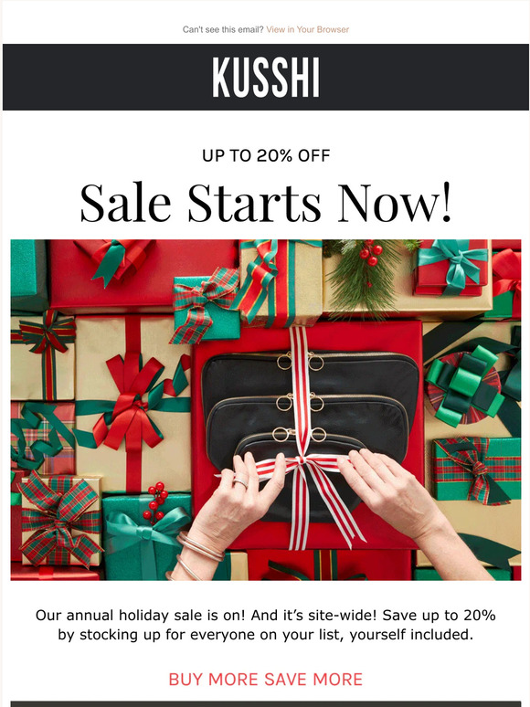 Sale Starts Now!