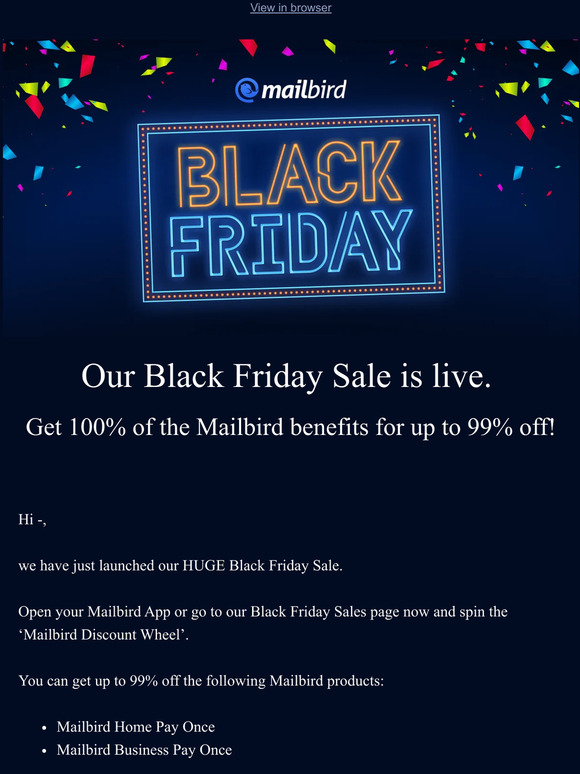 mailbird black friday