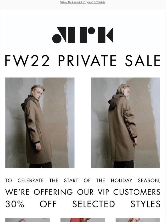 Our Fall Winter 22/23 Private Sale