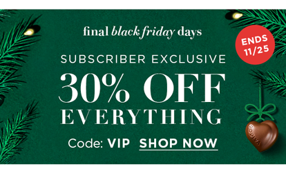 30% Off Everything with Code: VIP + Free Ship $40+ with Code: FREESHIP40
