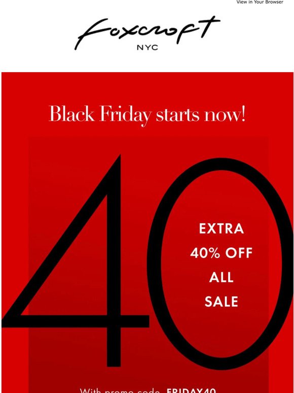 BLACK FRIDAY IS ON!