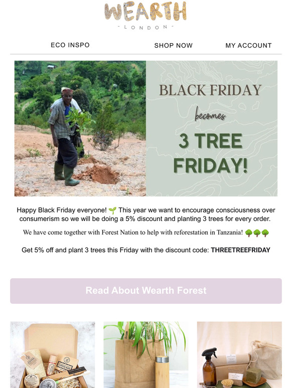 No more Black Friday, instead let's plant! 🌱