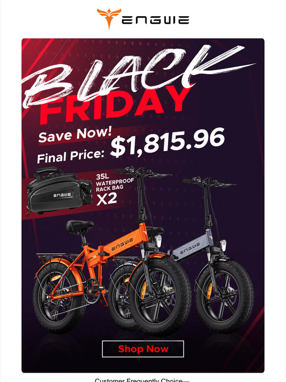 Engwe Final Call ENGWE Black Friday Ending Soon! Milled