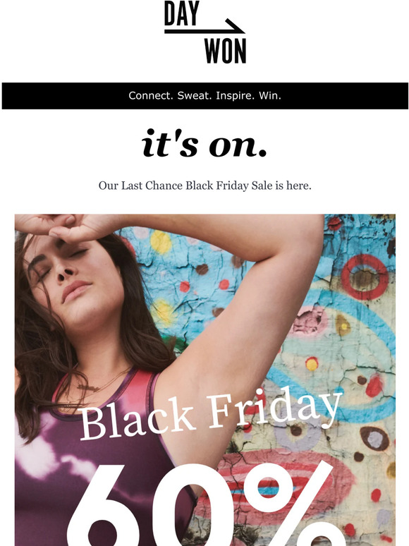 It's on...60 percent off every last legging