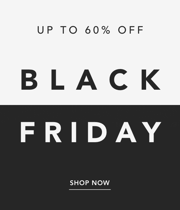 Black Friday sale 60% OFF