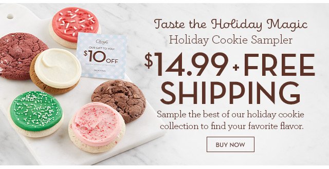 Taste the Holiday Magic - Holiday Cookie Sampler - $14.99 + FREE SHIPPING