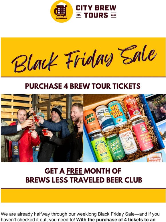 Get a Month of Brews Less Traveled Beer Club for $0!