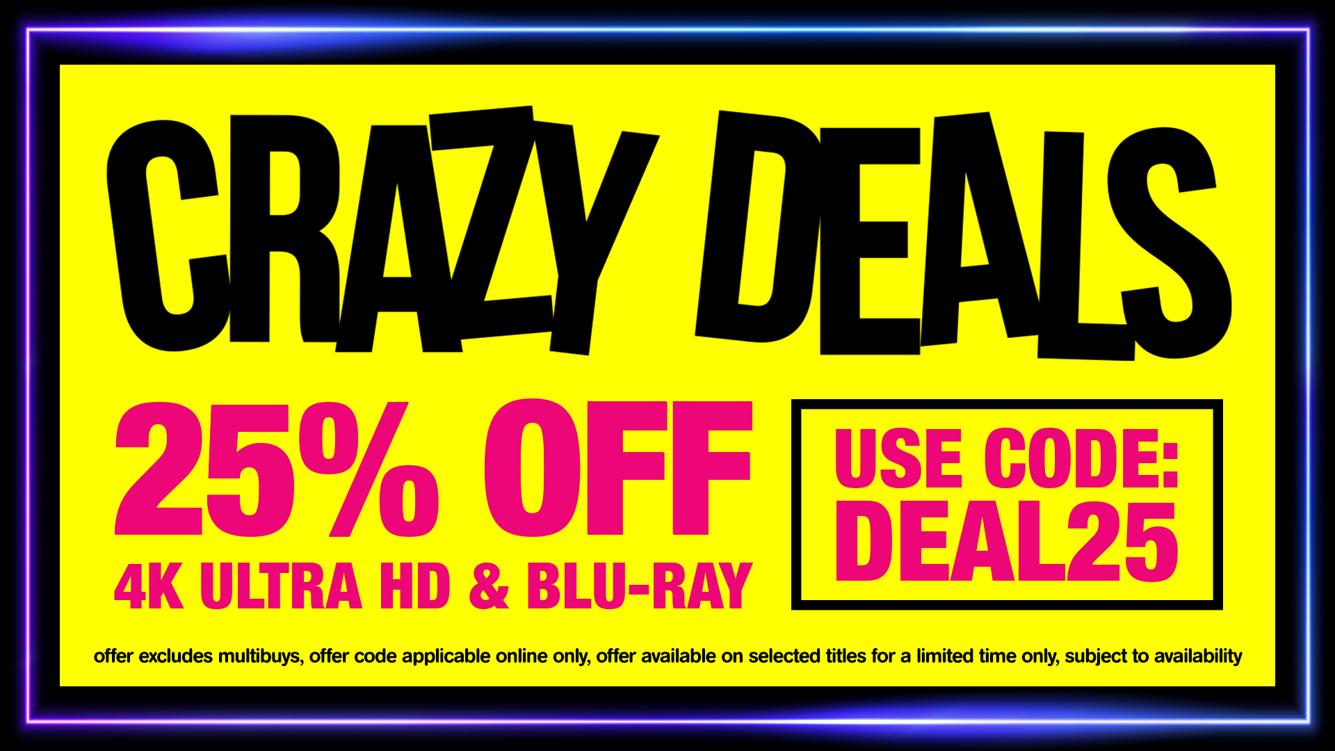 HMV CRAZY DEALS Milled