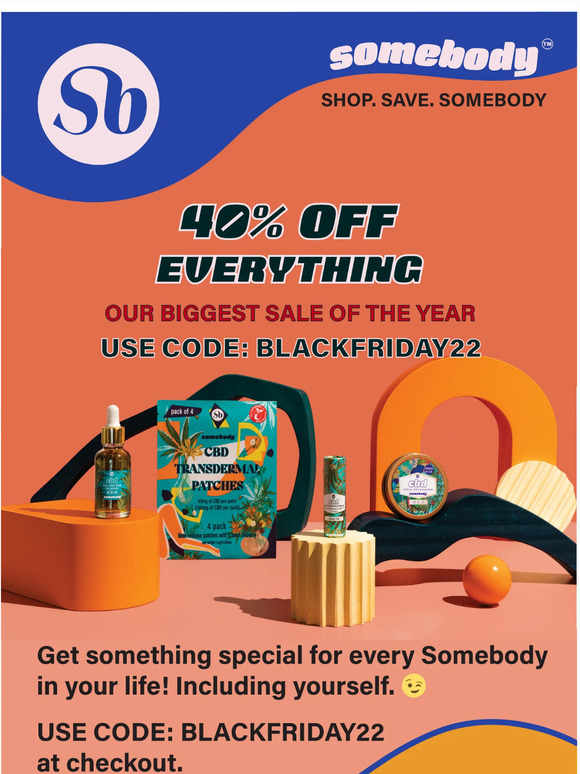 🥳💥BLACK FRIDAY SALE BEGINS NOW! 💥🥳 GET 40% OFF STOREWIDE!