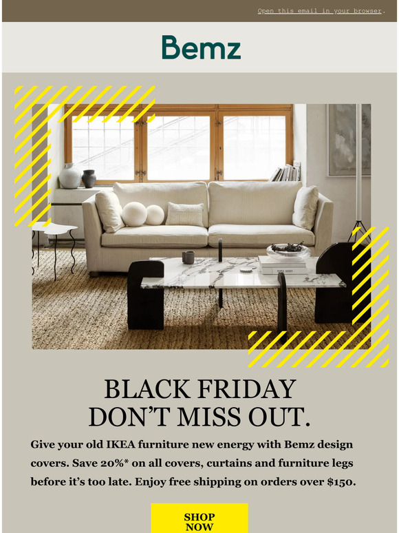 Black Friday | Make your IKEA sofa more you 🤍