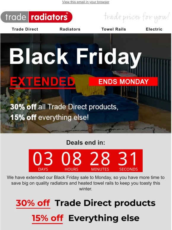 Extended Until Monday! - Up to 30% Off