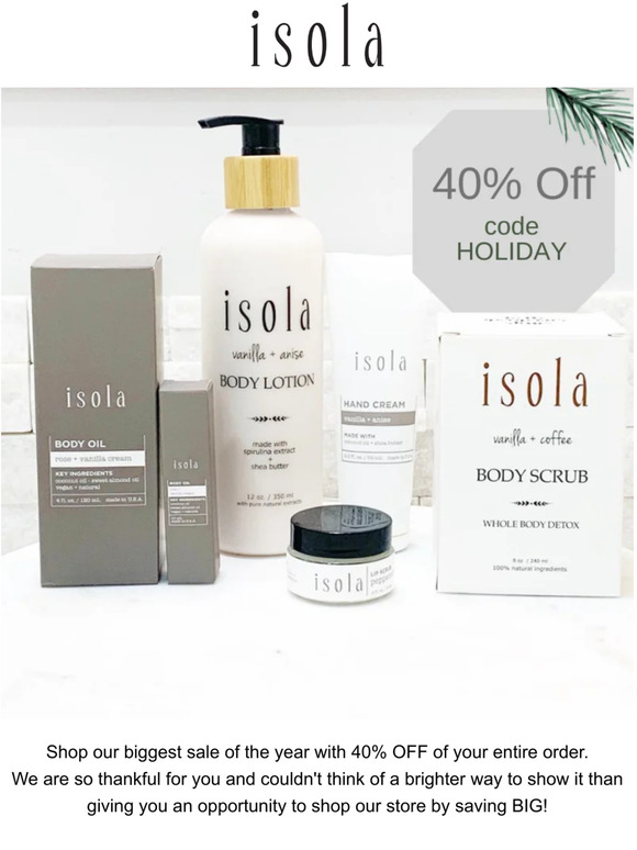 40% Off // Shop now!
