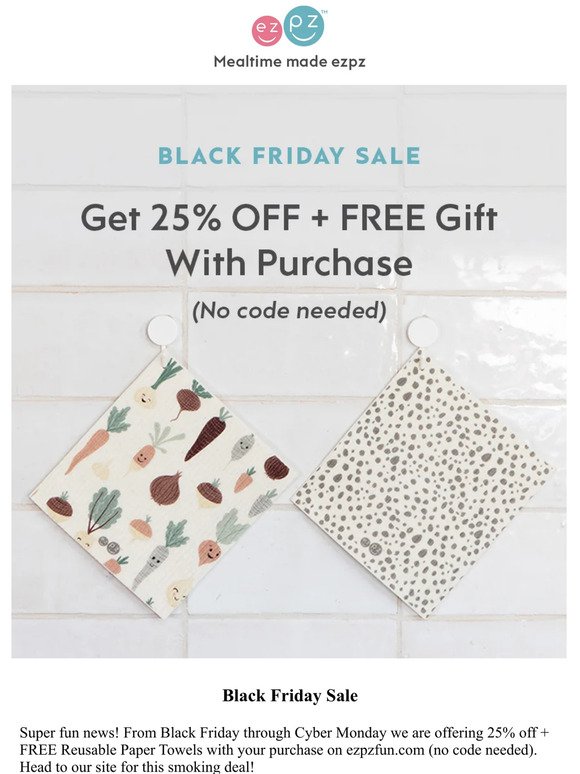 Black Friday Sale: 25% OFF + FREE Gift!