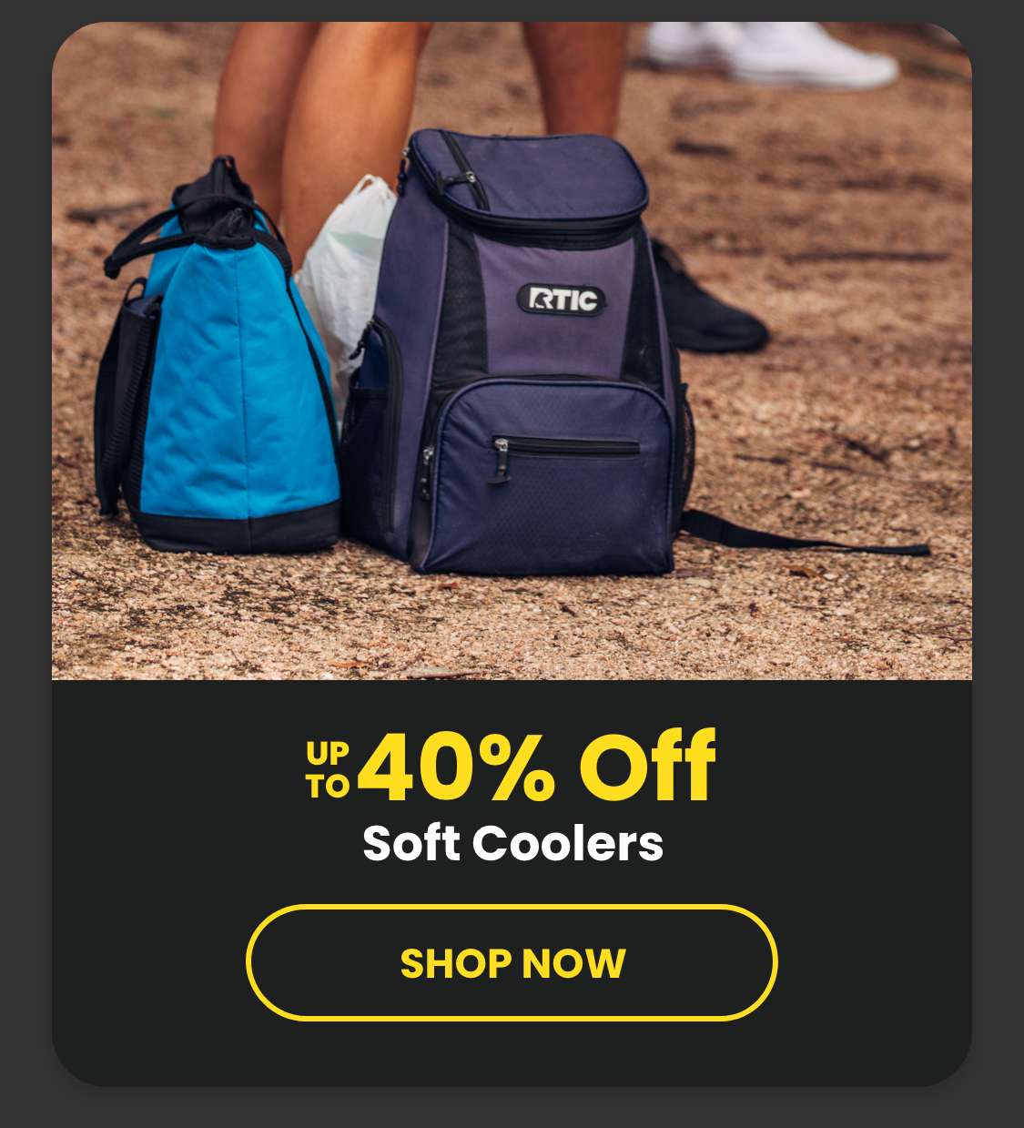 Save up to 40% on Soft Coolers