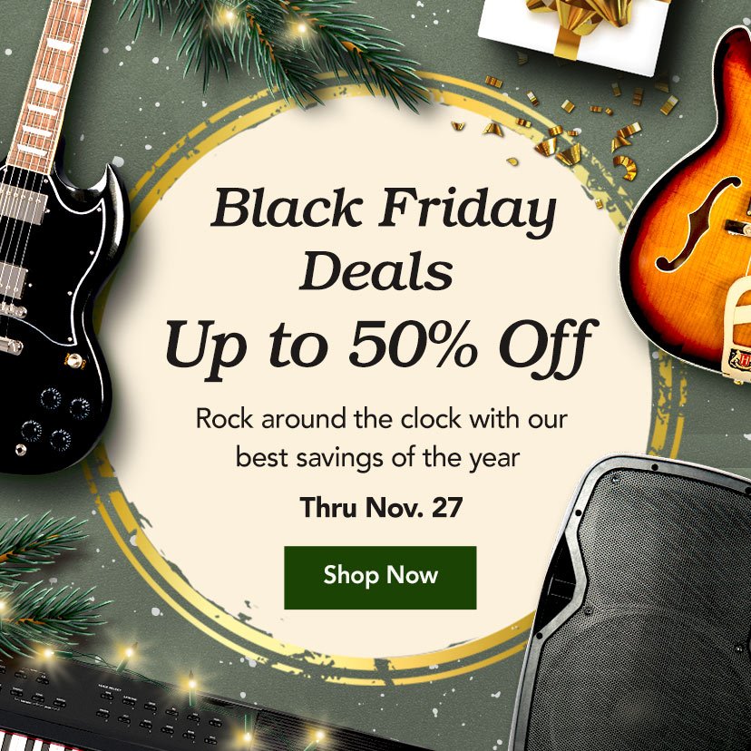 Up to 50% Off Black Friday Deals. Rock around the clock with our best savings of the year thru Nov. 27. Shop Now