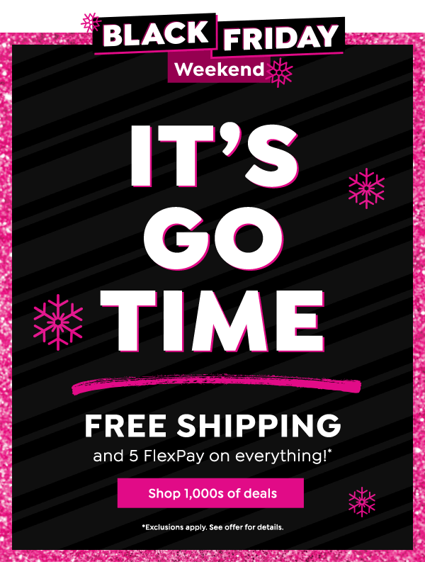 HSN It's Go Time 🏁 Free Shipping & 5 FlexPay on EVERYTHING! Milled