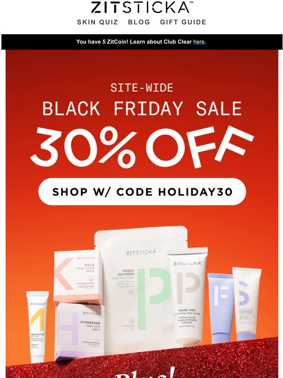 30% Off & Free Gifts for Black Friday!