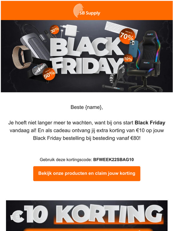 Black Friday is begonnen! Check snel onze acties 💥